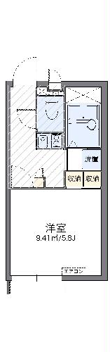 レオパレスウインドコートの間取り