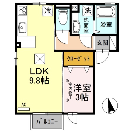 ロイヤルテラス Cの間取り