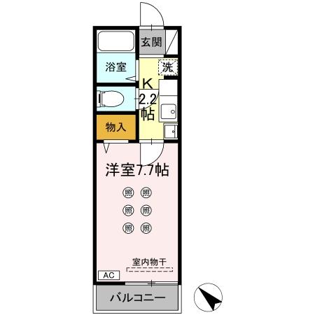 セリバテール太宰府の間取り