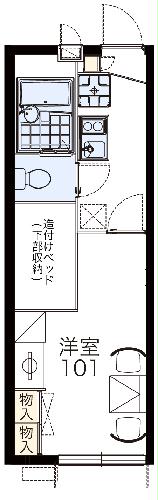 レオパレスエクレール Ⅱの間取り