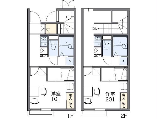 レオパレスアインヒルズの間取り