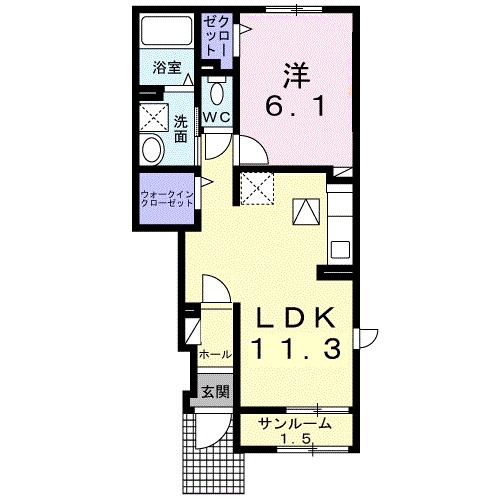アルカンシェル・シャトーの間取り