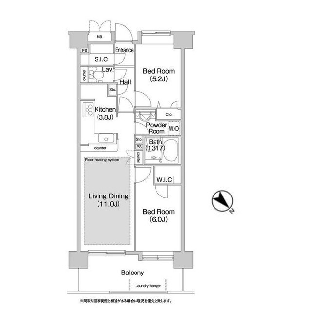 コンフォリア板橋仲宿の間取り