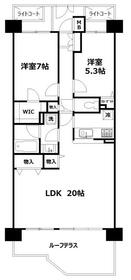 朝日マンション横浜蒔田の間取り