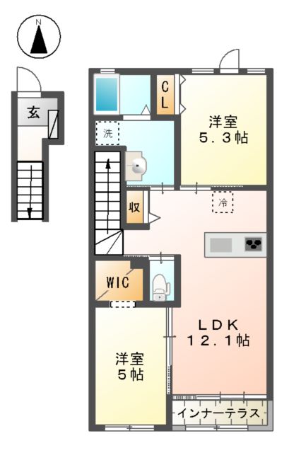 オリビエⅡの間取り