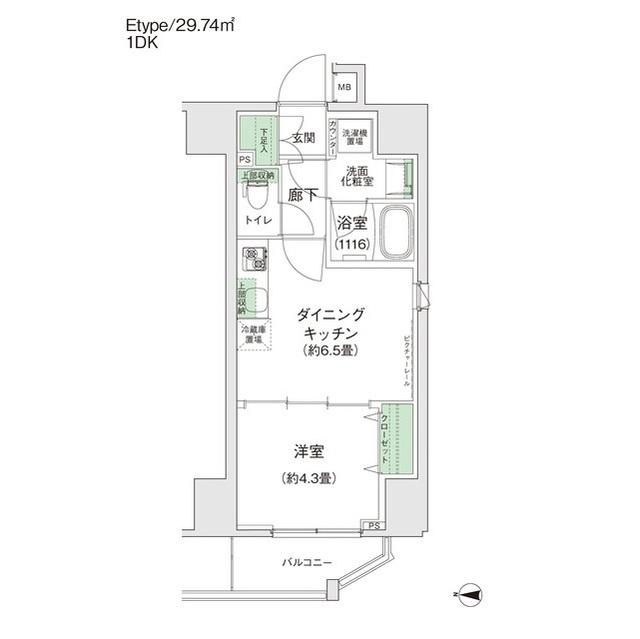 スタイリオ蒲田Ⅱの間取り