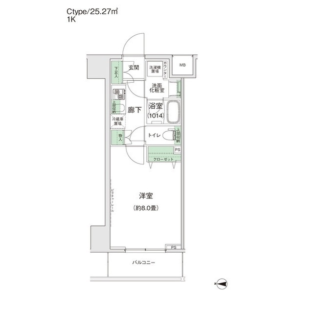 スタイリオ蒲田Ⅱの間取り