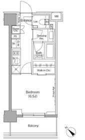 ザ・パークハビオ月島フロントの間取り