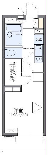 レオパレス扇の間取り