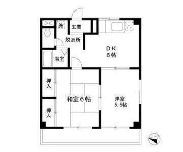 エステートピア山崎Ｂの間取り