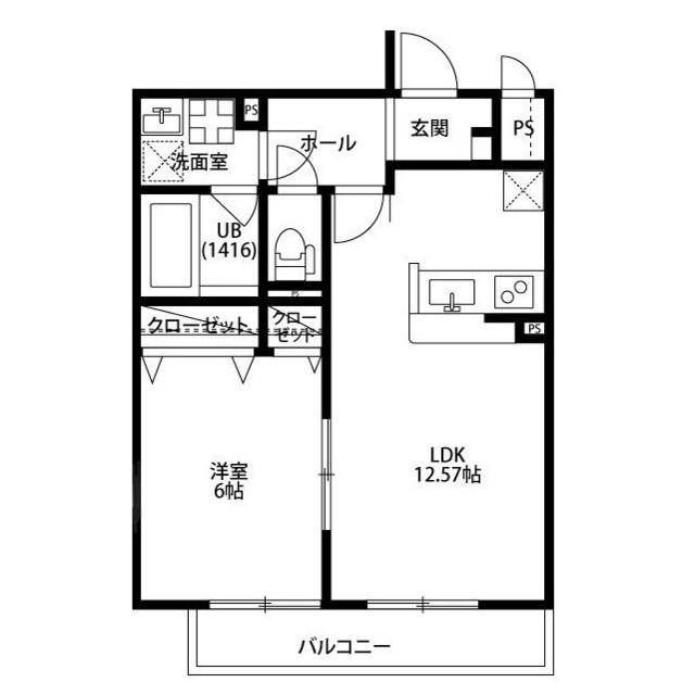 アムール別府の間取り