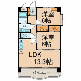 ベルテ白子の間取り