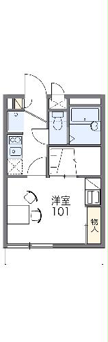 レオパレスオーチャードの間取り