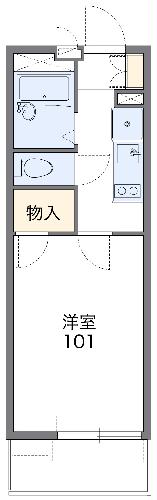 レオパレスタンポポの間取り