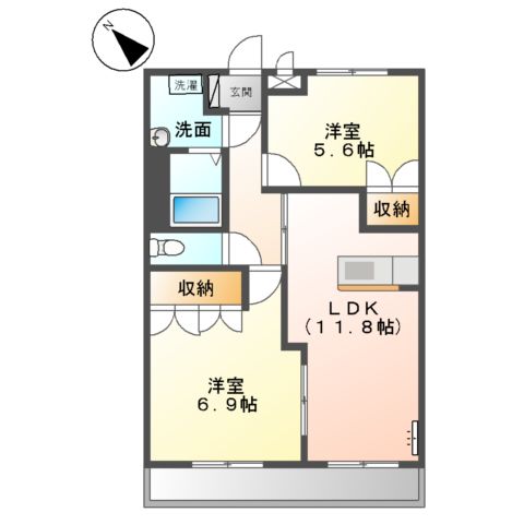 桜・エクセレントの間取り