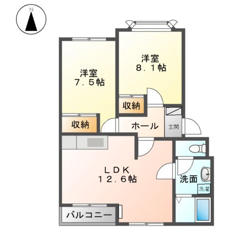 SOLEIL緑丘の間取り