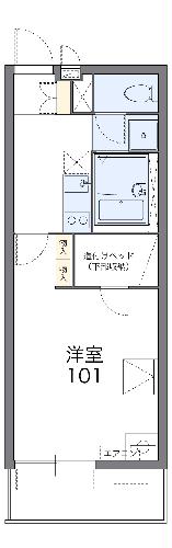 レオパレスMINAMIⅢの間取り