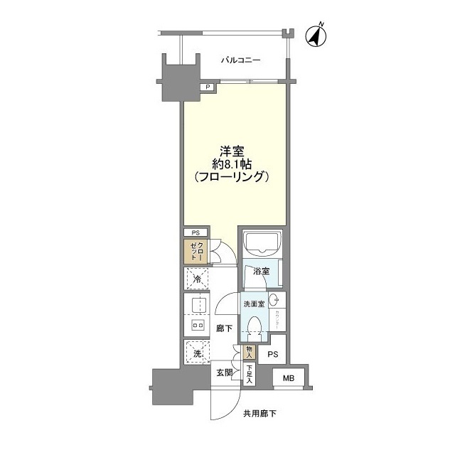 クレヴィア新宿若松町の間取り