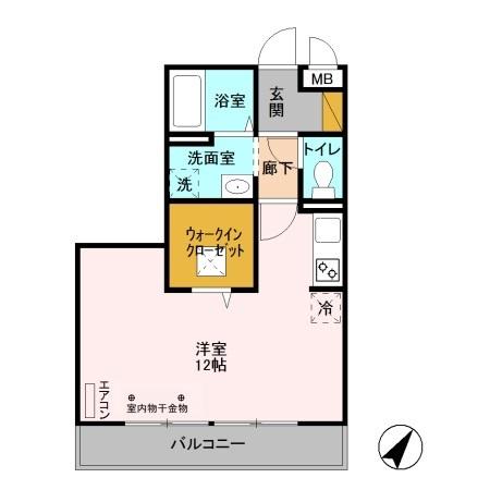 D-room八反野の間取り