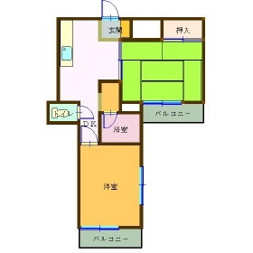 マエザワ第2コーポの間取り
