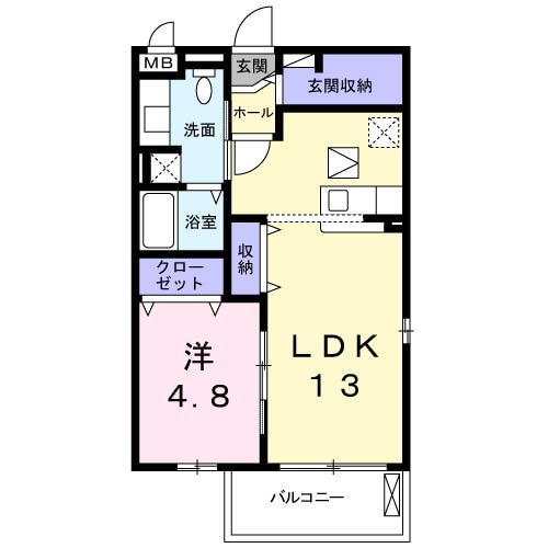 クラウディアin御領の間取り