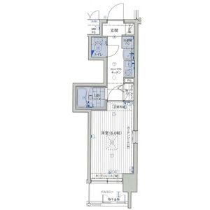 エステムコート大阪城南IIの間取り