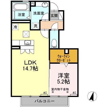 M.フィールド(エムフィールド)の間取り