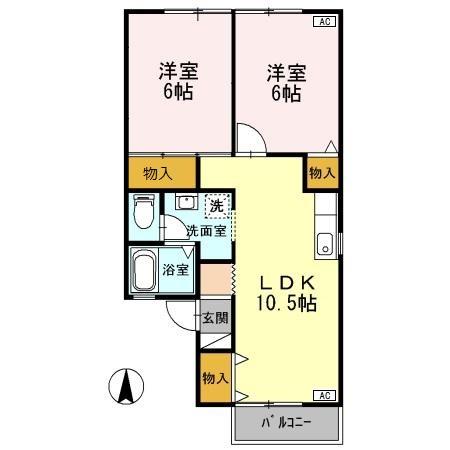 カトルセゾン A棟の間取り