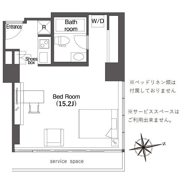 フロンティアレジデンスザタワー品川の間取り