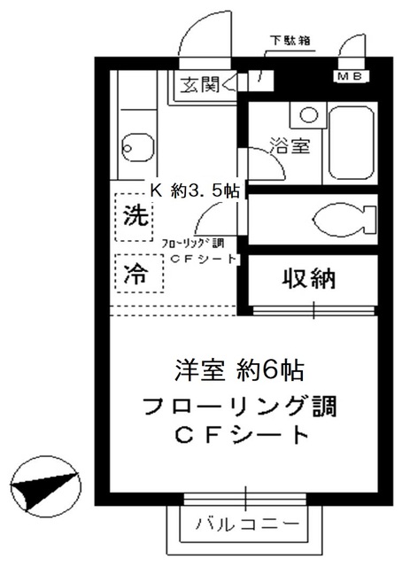 モンセラート河田町2号館の間取り