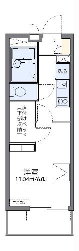 レオパレスエレカーサ・104号室の間取り