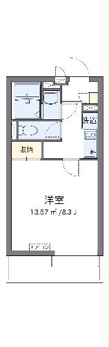 クレイノオールミエール天神の間取り