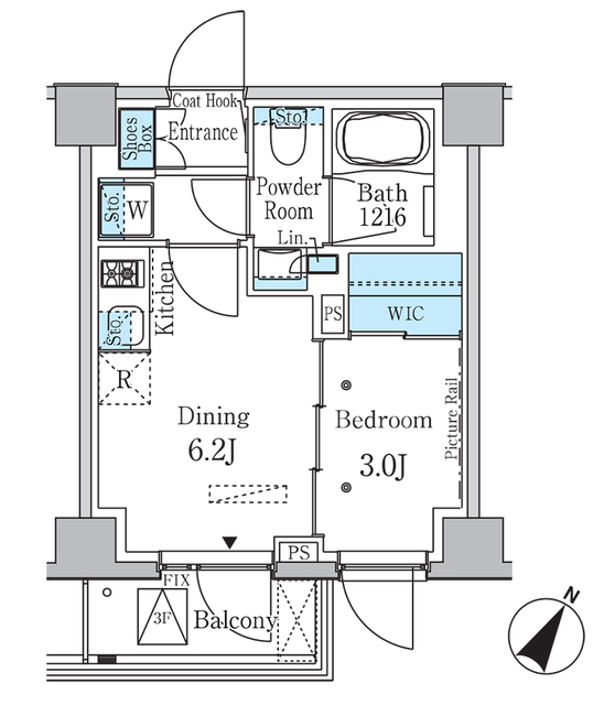 ラテスト白金台の間取り