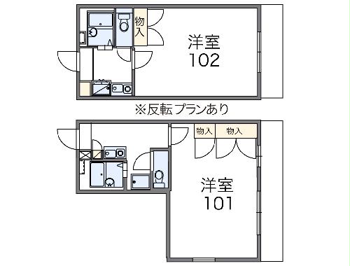 レオパレスUZAWAの間取り