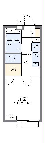 レオパレスミツホ第3ビルの間取り