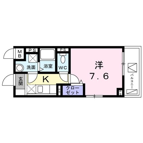 メゾンドかりゆし・04030号室の間取り