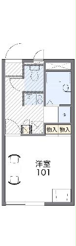 レオパレスブルーフォートの間取り