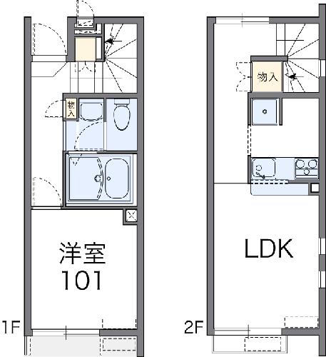 レオネクストコクメイハイツAの間取り