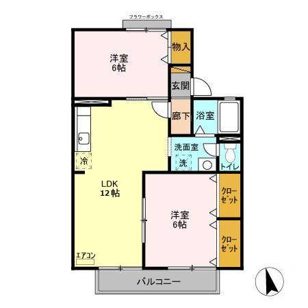 カーサみつわ台 CDの間取り