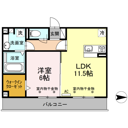 ガーネットの間取り