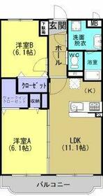 フルール・ロゼの間取り