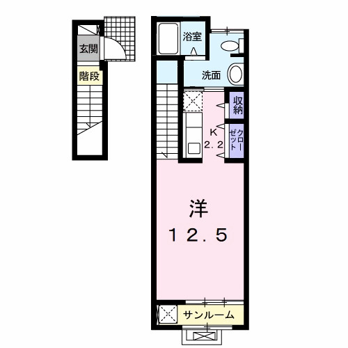 カーサ フィオーレの間取り