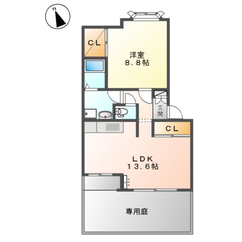 シャルム・ラ・メールⅡの間取り