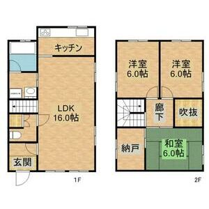 森川戸建 A棟の間取り