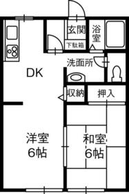 サンパレスBの間取り