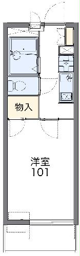 レオパレスフジニューコートの間取り