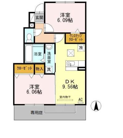 プランドールかがりの間取り