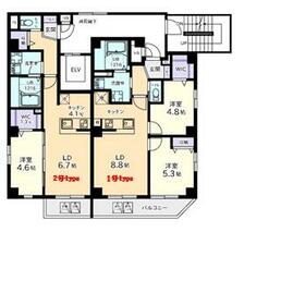 イーストランド日本堤の間取り