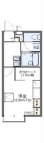 レオパレスウイング山の田Ⅱの間取り