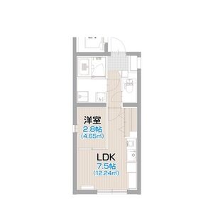 Brave亀島本陣※FR1か月&初回保証料無料&1年間限定家賃5000円dowの間取り